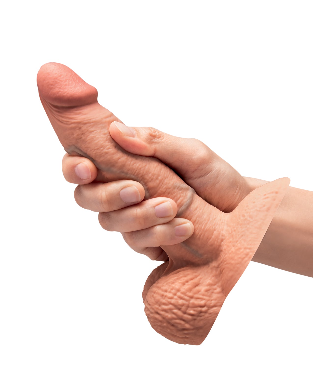 b-Vibe Slipskin 6" Girthy - Mocha by Cotr inc