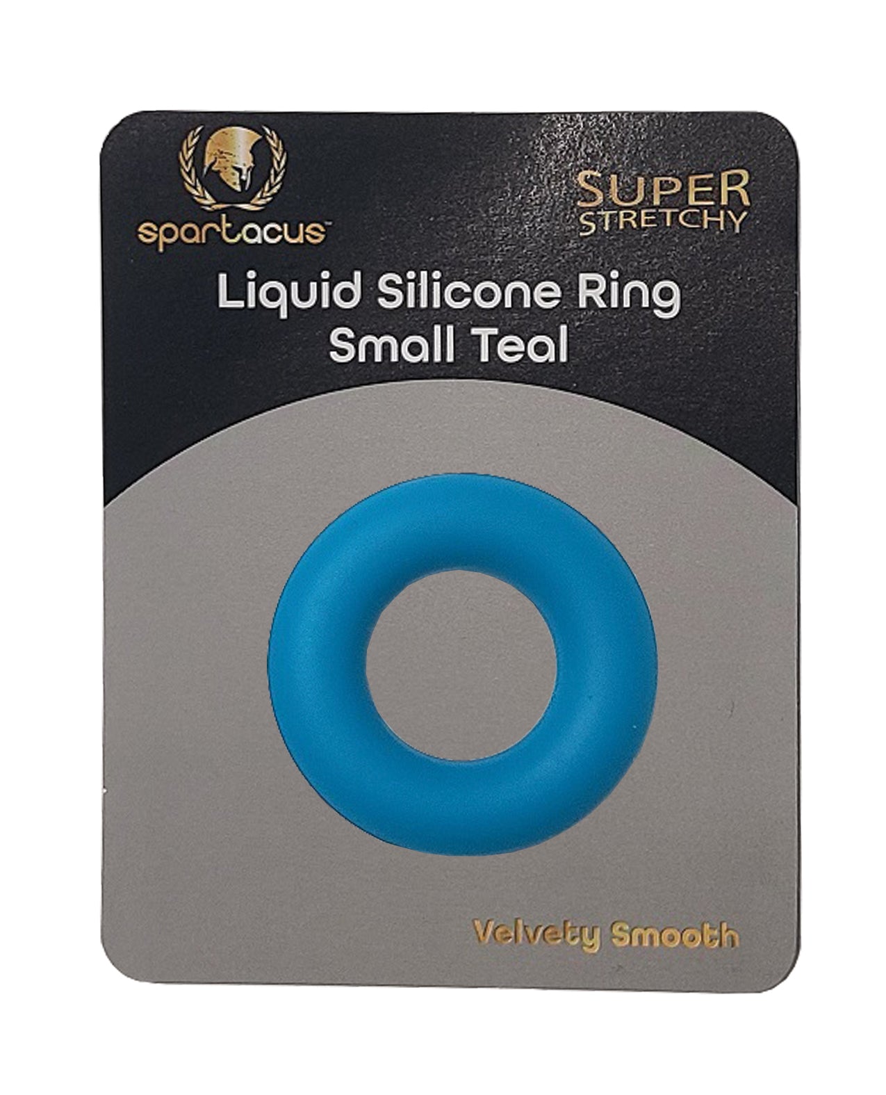 Spartacus Liquid Silicone Cock Ring Small - Teal by Spartacus