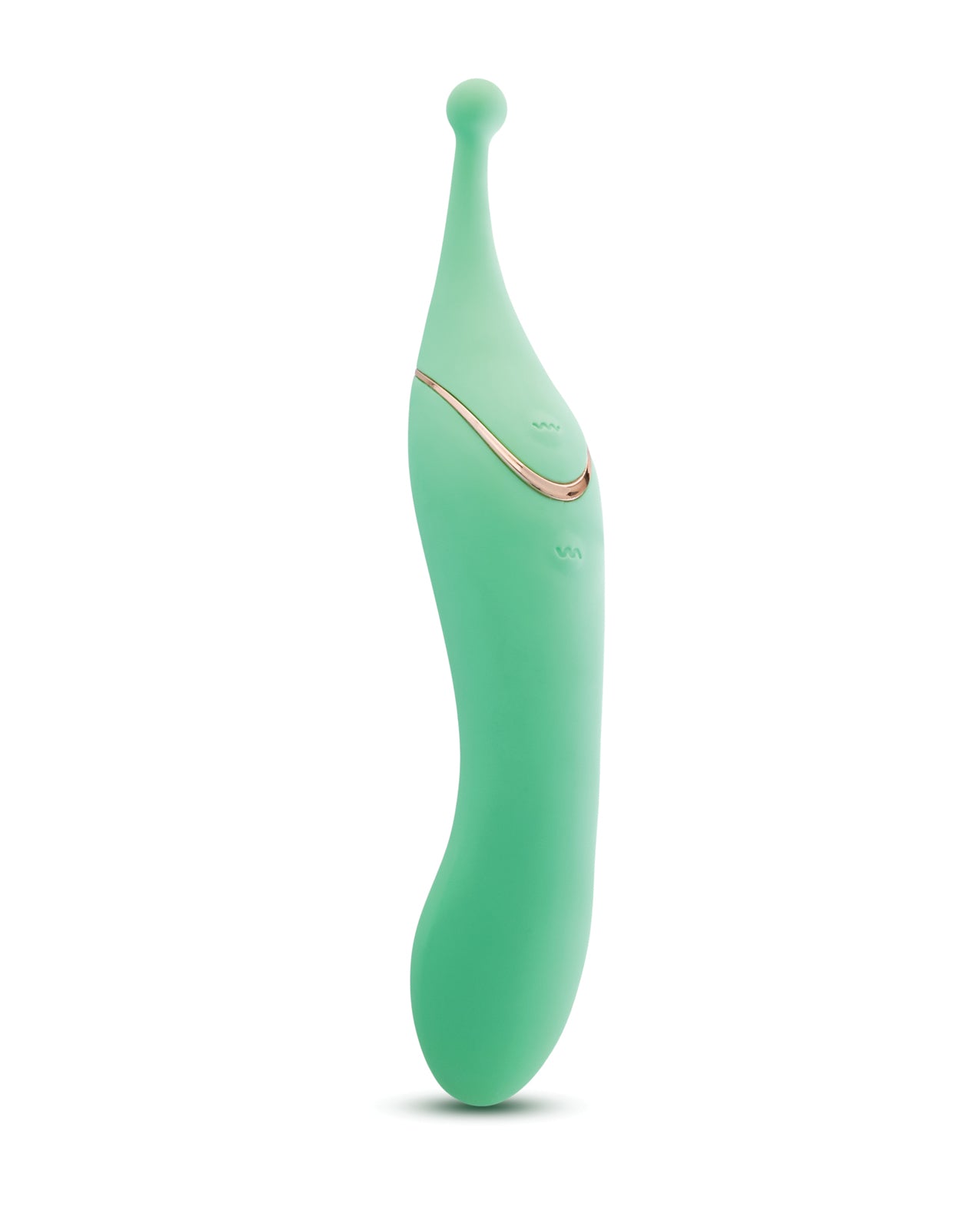 Blush Stella 7 Inch Dual-Ended Clitoral G-Spot Vibrating Wand With Precision Stimulation - Green by Blush novelties