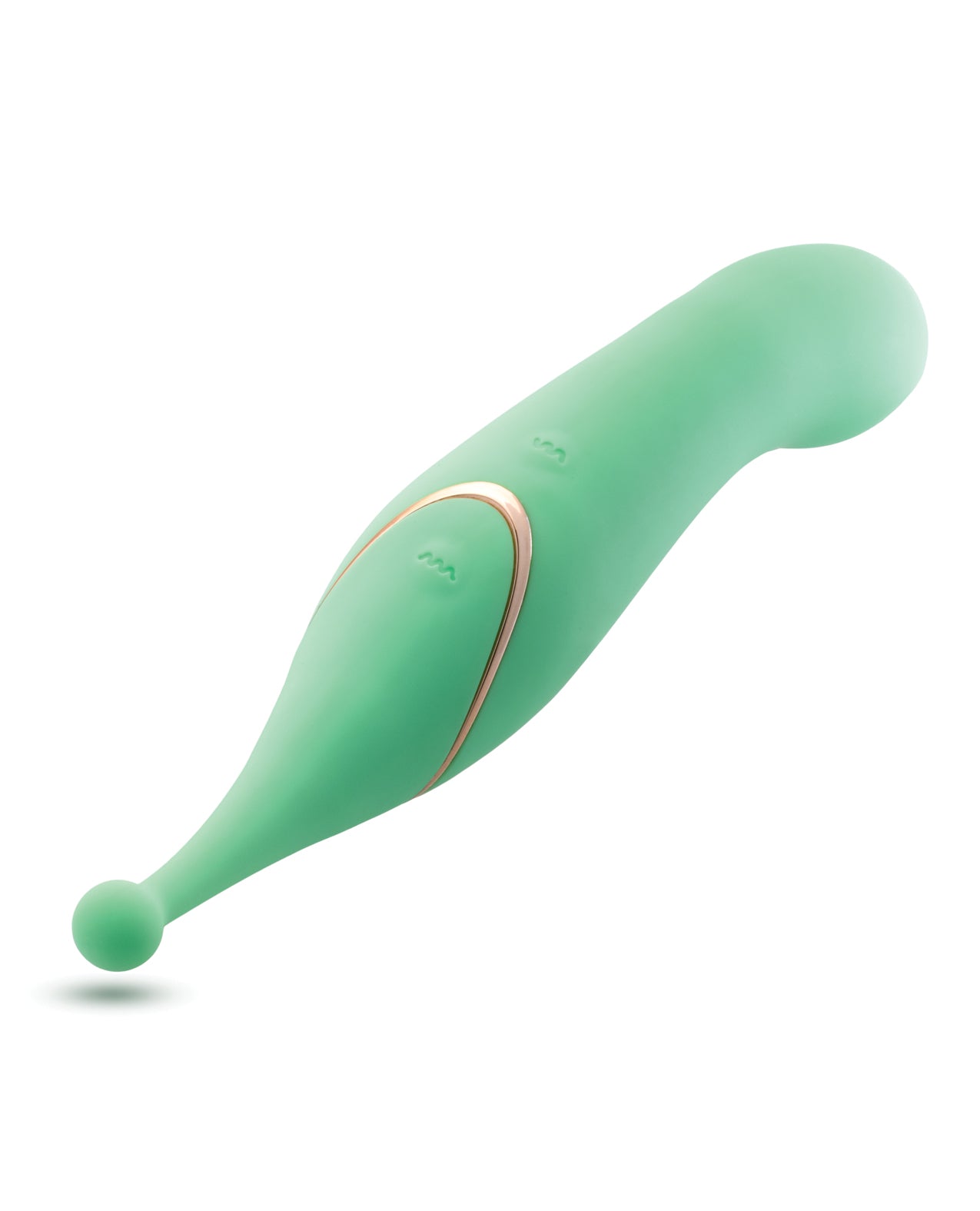 Blush Stella 7 Inch Dual-Ended Clitoral G-Spot Vibrating Wand With Precision Stimulation - Green by Blush novelties