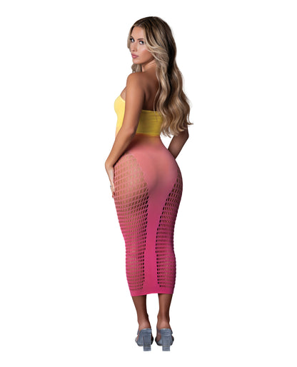 Seamless Sleeveless Gown - Sunset Ombre O/S by Magic moments int'l