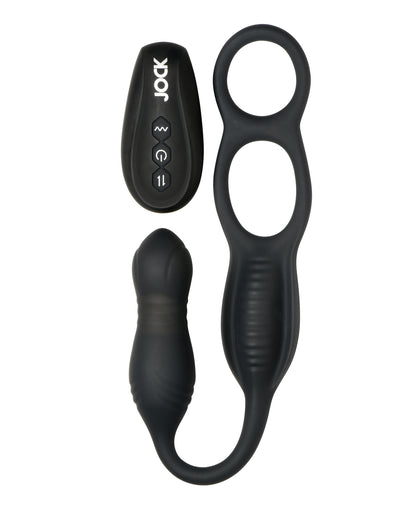 Hyper Thrusting and Vibrating Anal Plug w/C-Ring by Curve toys c/o xr