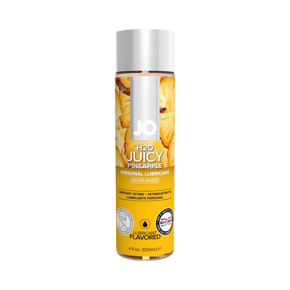 JO H2O Juicy Pineapple Flavored Water-Based Lubricant 4 oz. by System Jo