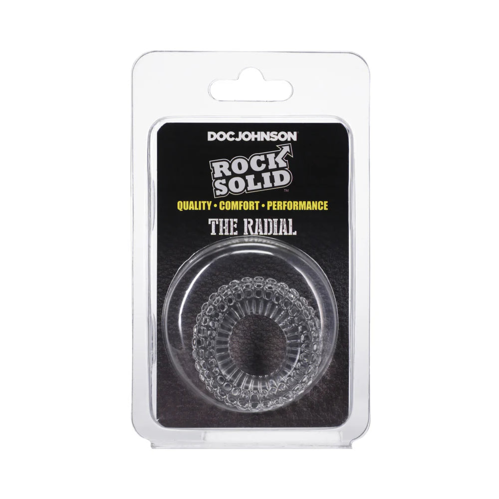 Rock Solid Radial Clear C Ring in a Clamshell by Doc Johnson