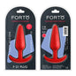 Forto F-31 Silicone Anal Plug Large Red by Vvole