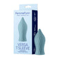 FemmeFunn Versa T Sleeve Textured Silicone Tongue-Shaped Bullet Sheath Light Blue by Vvole