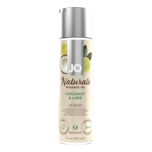 JO Naturals Massage Oil Coconut & Lime 4 oz. by System Jo