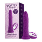 FemmeFunn Vortex Turbo Shaft 2.0 8 in. Vibrating Rotating Dildo Purple by Vvole