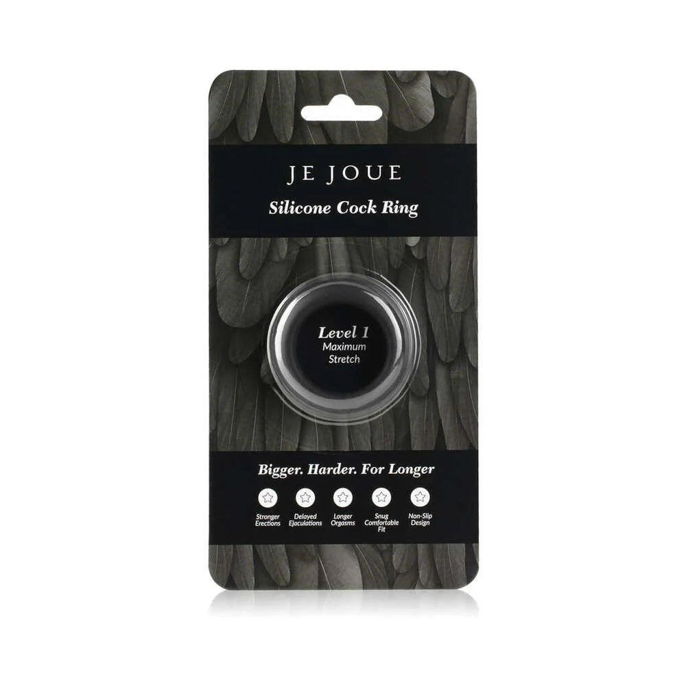 Je Joue Silicone Ring Maximum Stretch Black by Je Joue