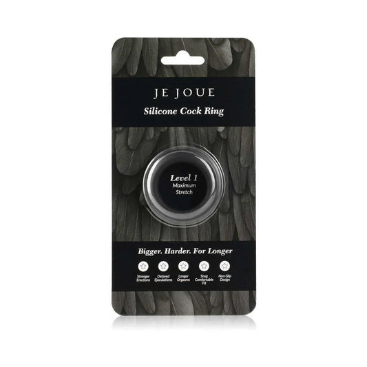 Je Joue Silicone Ring Maximum Stretch Black by Je Joue