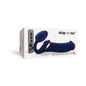 Strap-On-Me Rechargeable Remote-Controlled Multi Orgasm Bendable Strap-On Night Blue XL by Lovely Planet USA