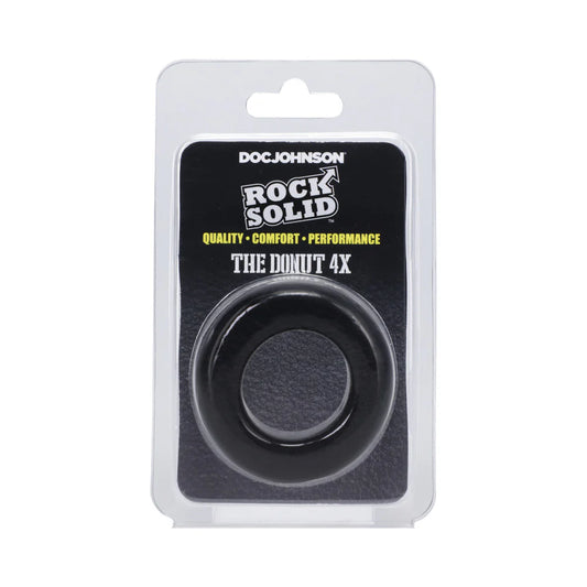 Rock Solid The Donut 4X C-Ring Black by Doc Johnson