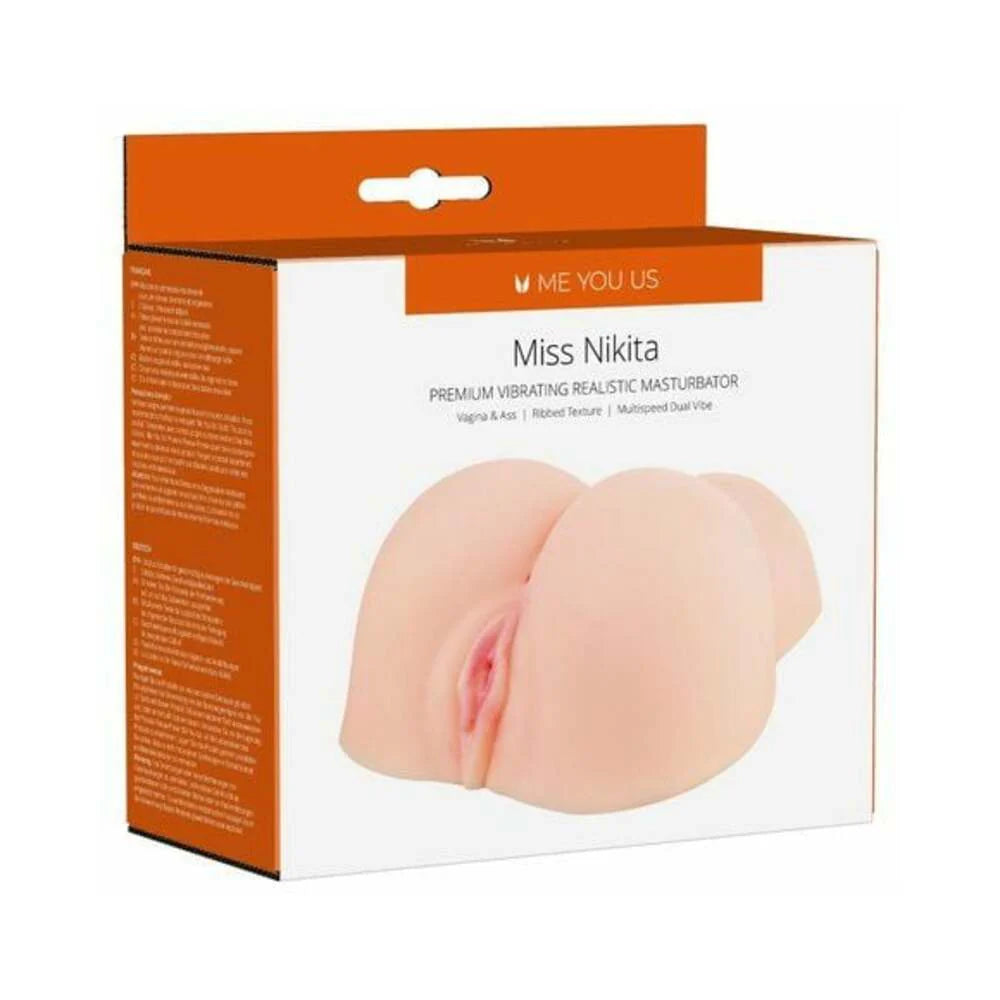 Me You Us Miss Nikita Premium Vibrating Realistic Masturbator Vanilla by Simply Pleasure Ltd