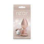 Rear Assets Plug Iridescent Champagne/Clear M by New Sensations Novelties Inc.