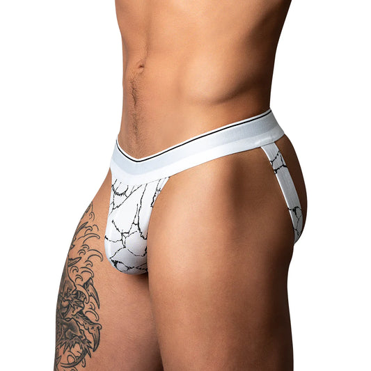 Male Power Soo Cumfy Jock Black & White by Male Power