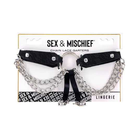 Sportsheets Sex & Mischief Chain Lace Garters by Sportsheets