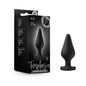 Temptasia 'Spank Me' Silicone Anal Plug with Heart-Shaped Base Black by Blush