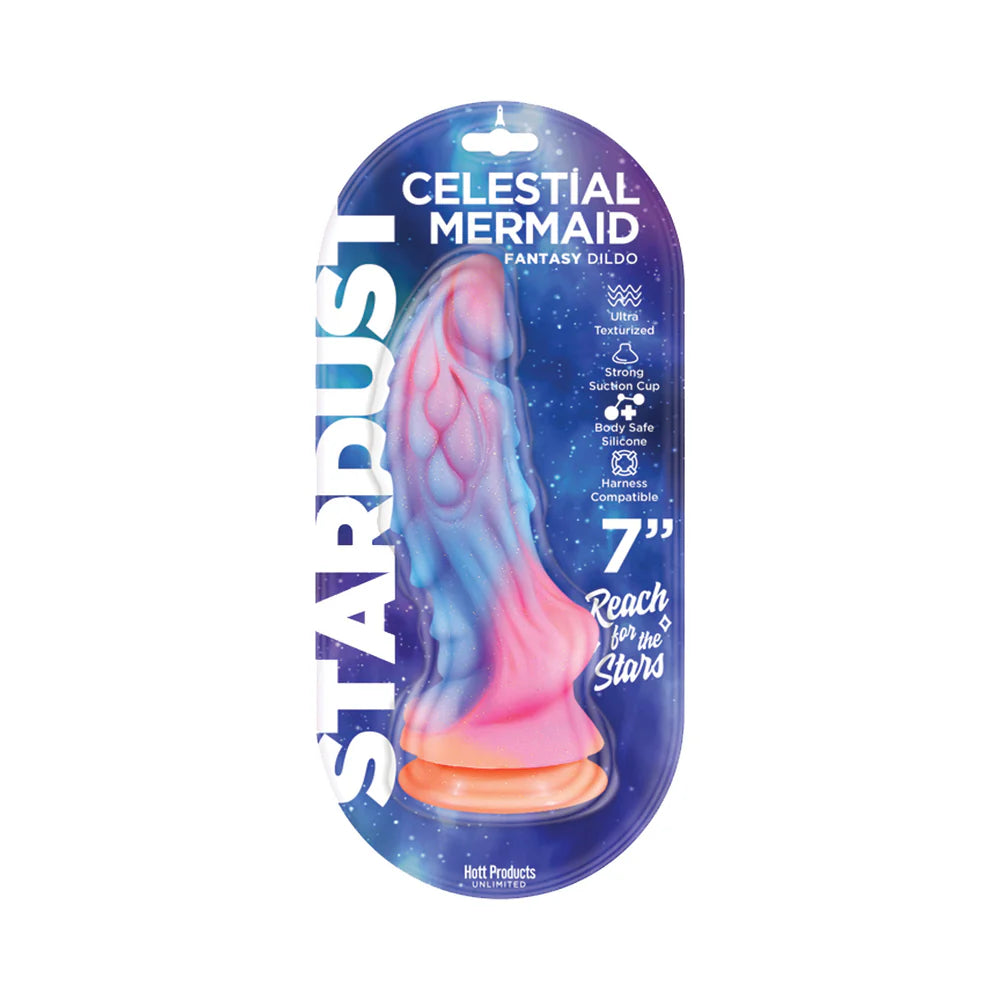 Stardust Celestial Mermaid 7 in. Silicone Dildo by Hott Products Unlimited