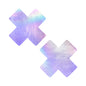 Neva Nude Share Bare Lavender Pearl Shimmer X Nipple Pasties by Neva Nude LLC
