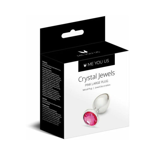 Me You Us Crystal Jewels Metal Plug Pink L by Simply Pleasure Ltd