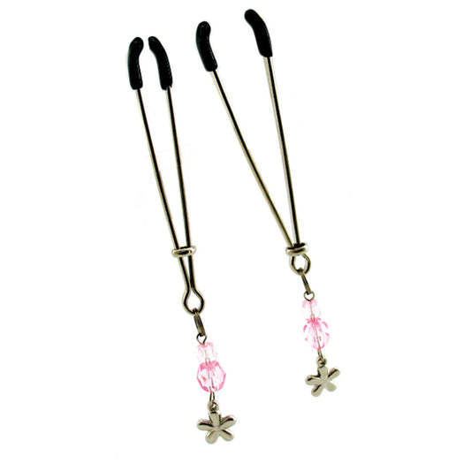 Sex Kitten Tweezer Clamps Pink Flower by PHS International