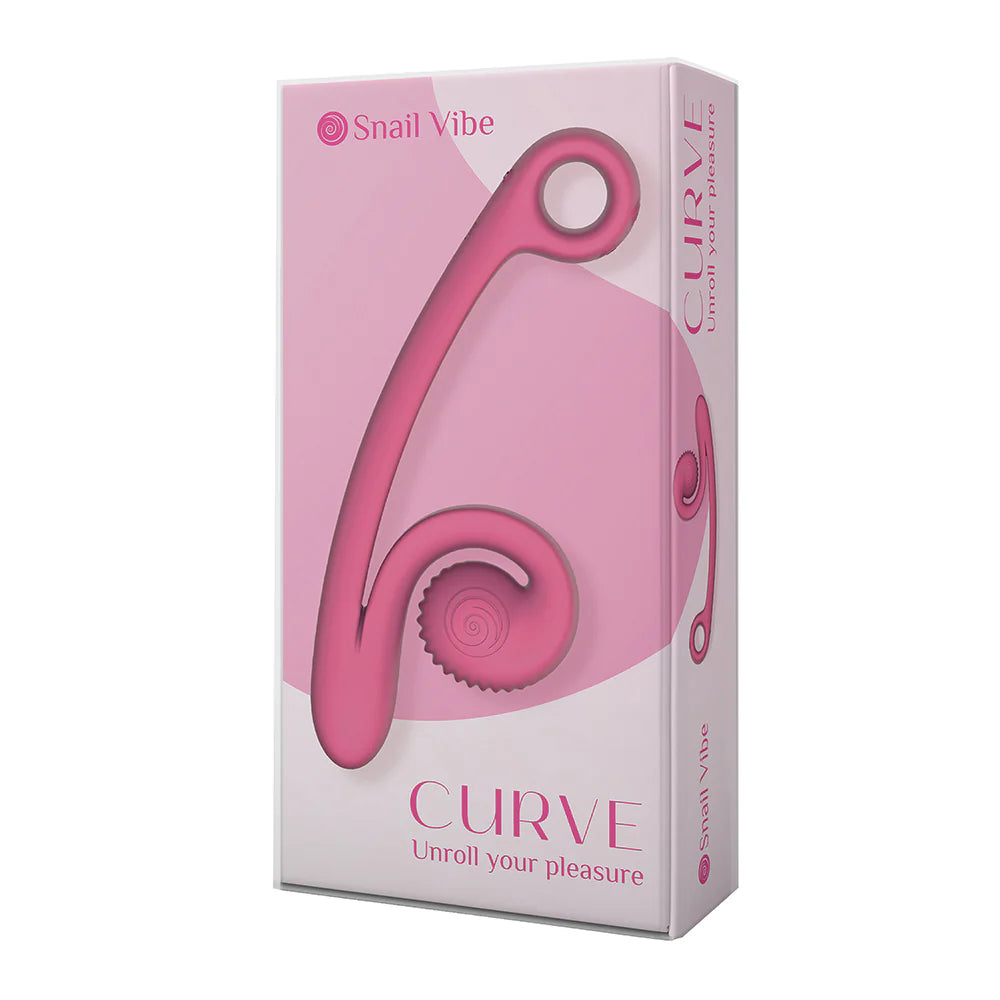 Snail Vibe SVibe Curve Rechargeable Silicone Personal Massager for Targeted Stimulation by Amoreo Europe SL