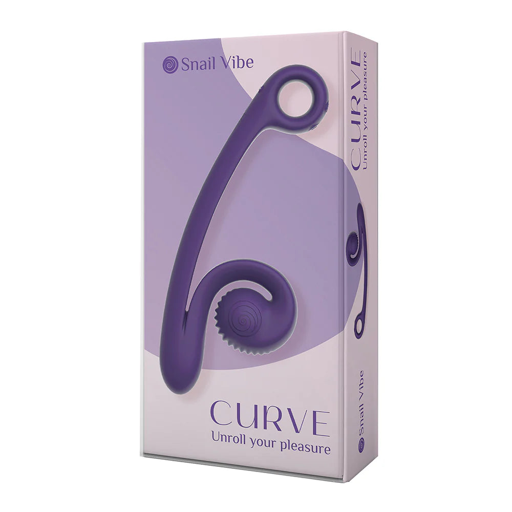 Snail Vibe SVibe Curve Rechargeable Silicone Personal Massager for Targeted Stimulation by Amoreo Europe SL