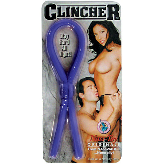 Clincher Adjustable Cock Ring (Blue) Lasso/Bolo by Nasstoys