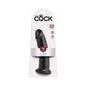 King Cock 9 in. Cock Realistic Dildo With Suction Cup Black by Pipedream