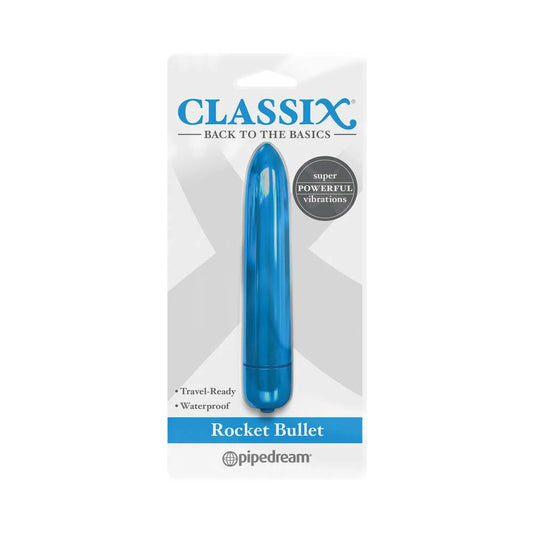 Classix Rocket Bullet Vibrator Blue by Pipedream