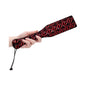 Ouch! Luxury Diamond-Patterned Paddle Burgundy by Shots America LLC