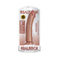 RealRock Realistic 8 in. Curved Dildo With Suction Cup Tan by Shots America LLC