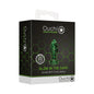 Ouch! Glow in the Dark Glass Anal Plug Clear/Green Small by Shots America LLC