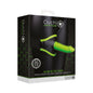 Ouch! Glow in the Dark Thigh Strap-On Harness With 5 in. Silicone Dildo Neon Green by Shots America LLC