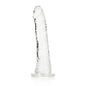 RealRock Crystal Clear Slim 6 in. Dildo Clear by Shots America LLC