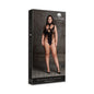 Le Desir Shade Cyllene XLVIII Bodysuit with Turtleneck Black Queen Size by Shots America LLC