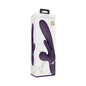 VIVE KURA Rechargeable Thrusting Silicone G-Spot Vibrator with Flapping Tongue and Pulse Wave Stimulator Purple by Shots America LLC