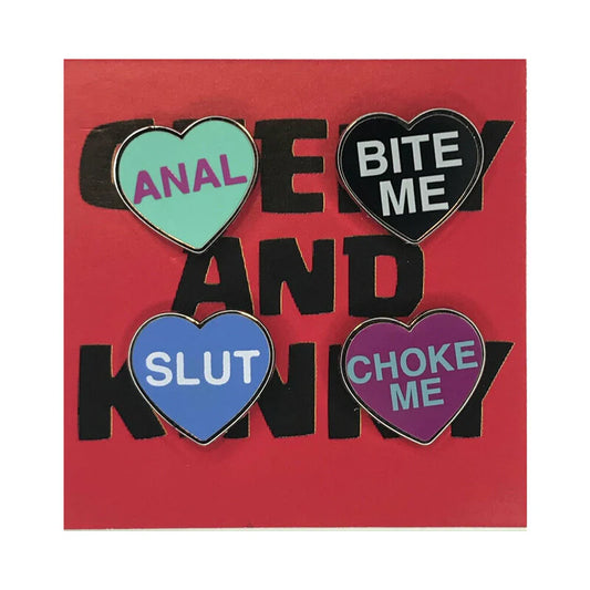 Geeky & Kinky Kinky Hearts Series 1 Enamel Pins by Geeky & Kinky