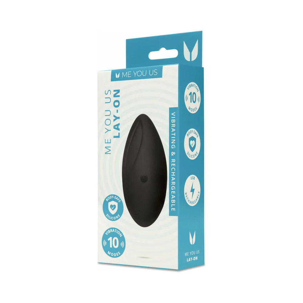 Me You Us Lay-On Vibrator Black by Simply Pleasure Ltd
