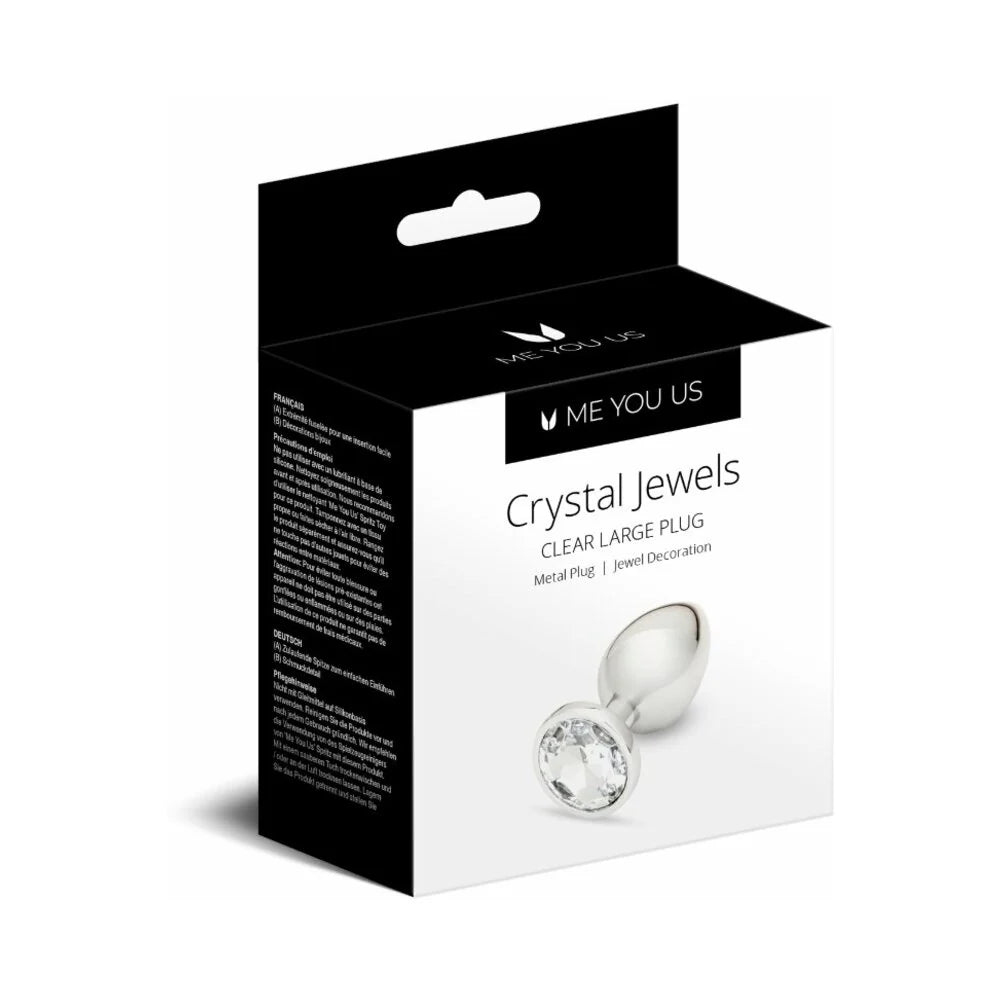 Me You Us Crystal Jewels Metal Plug Clear L by Simply Pleasure Ltd