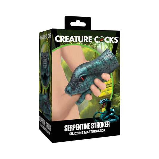 Creature Cocks Serpentine Stroker Silicone Masturbator Green by XR LLC
