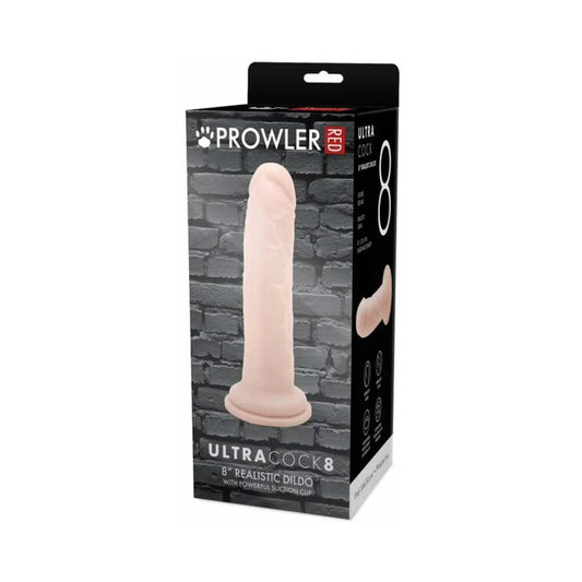 Prowler RED Ultra Cock 8 in. Realistic Dildo Vanilla by Simply Pleasure Ltd