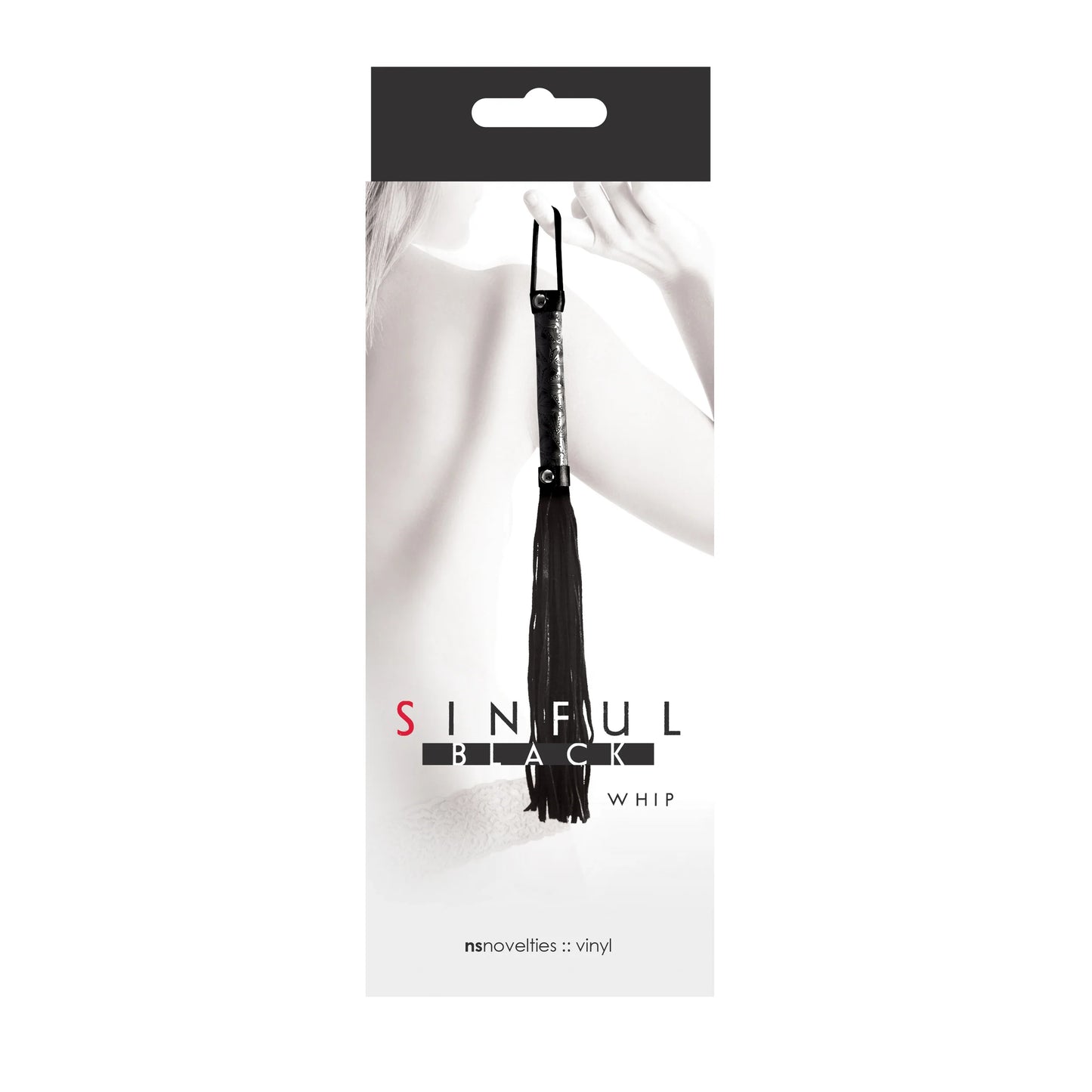 Sinful Vinyl Whip Black by New Sensations Novelties Inc.