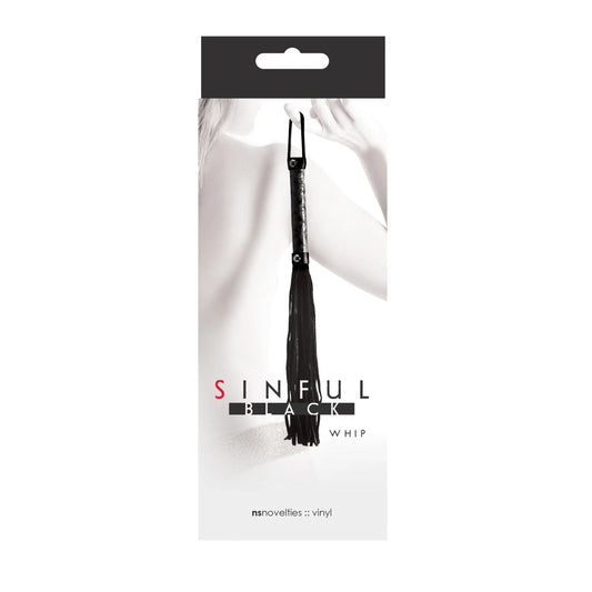 Sinful Vinyl Whip Black by New Sensations Novelties Inc.