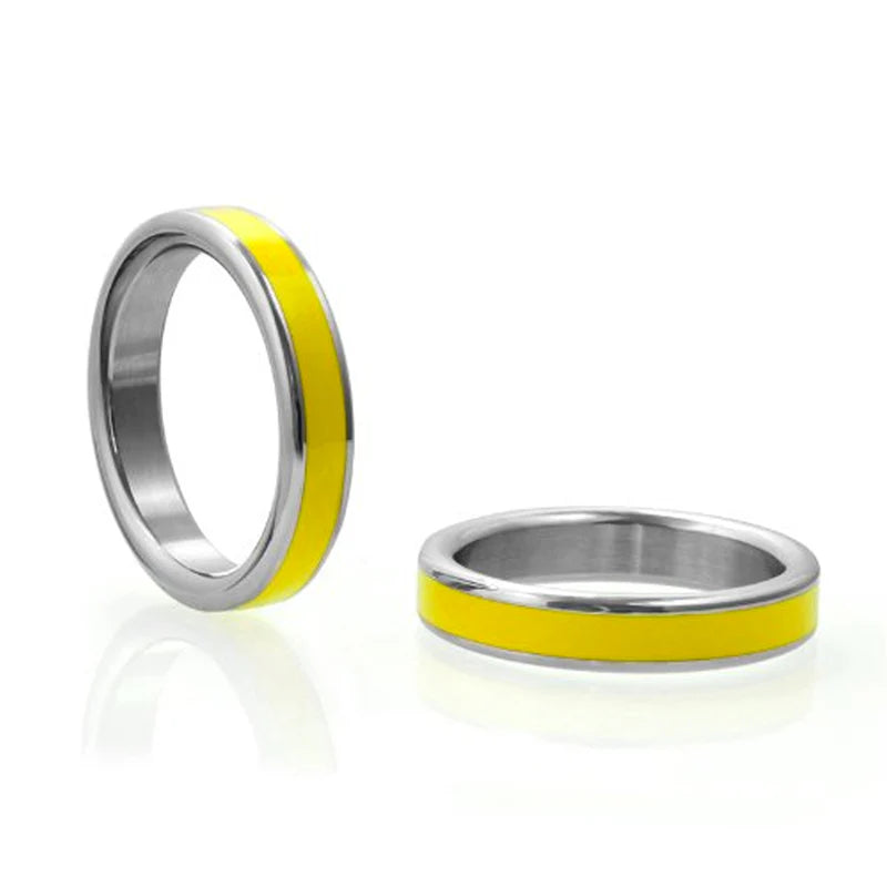 M2M Stainless C-Ring w/Yellow Band & Bag 1.875in by PHS International