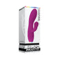 Evolved Glimmer Light-Up Rechargeable Silicone Dual Stimulator Purple by Evolved
