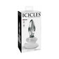 Icicles No. 91 Glass Anal Plug With Suction Cup Clear by Pipedream
