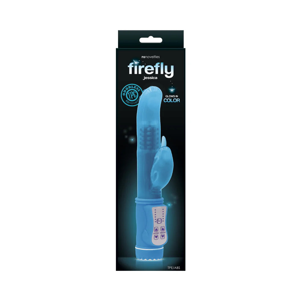 Firefly Jessica Rotating Dolphin Vibrator Blue by New Sensations Novelties Inc.