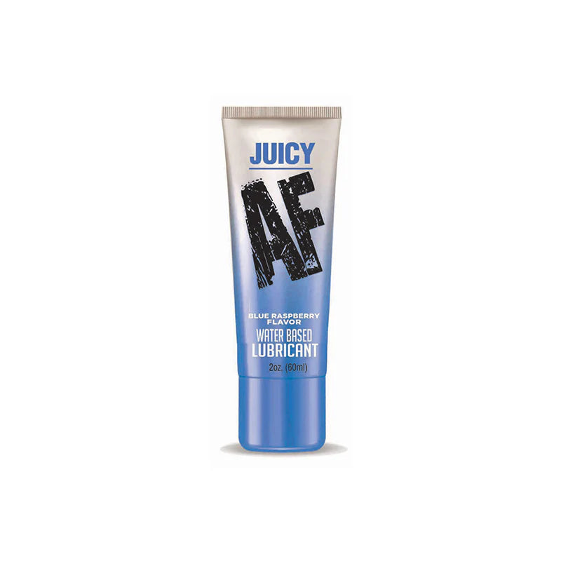 Juicy AF Water-Based Lubricant Blue Raspberry 2 oz. by Little Genie Productions