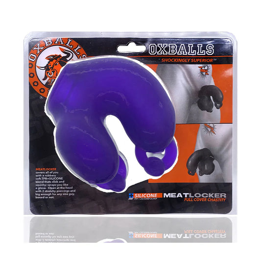Oxballs Meatlocker Chastity Eggplant Ice by Blue Ox Designs, Oxballs